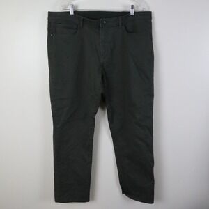 English Laundry Pants Mens 40x32 Travel Casual 5-Pocket Jeans Stretch Dark Green